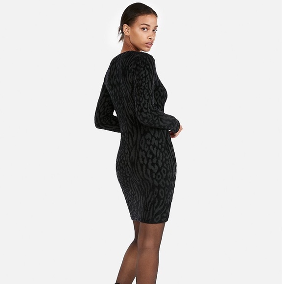 NWT Express Sweater Dress, Dark Gray, S - Picture 2 of 10